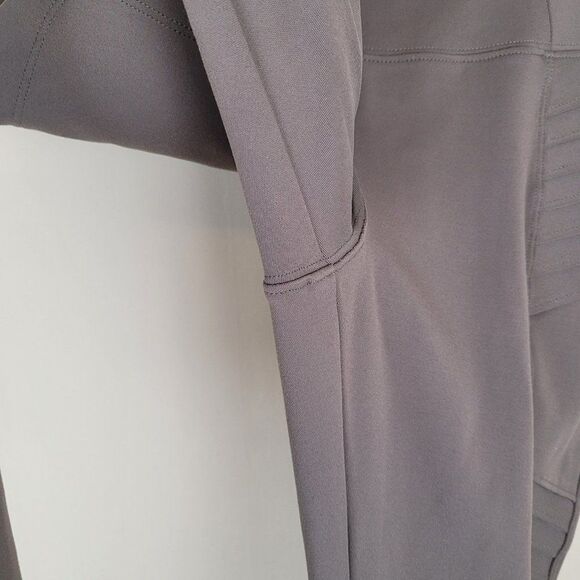 Athleta Delancey Moto Tight High Waist Ankle Coffee House Light Brown Size SP - Picture 8 of 16